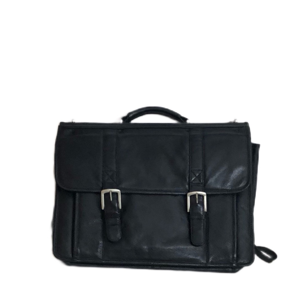 Wilson’s pebbled leather laptop messenger bag